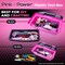 Pink Power Pink Tool Box for Women - Sewing, Art & Craft Organizer Box Small & Large Plastic Tool Box with Handle - Pink Toolbox Sewing Box Tool Storage Box - Portable Mini Locking Tool Boxes (2 Pack)